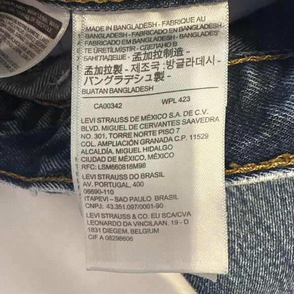 Levis Jeans Mens 36x34 (35x34) Dark Blue 517 Boot Cut All Cotton Denim - Picture 11 of 14